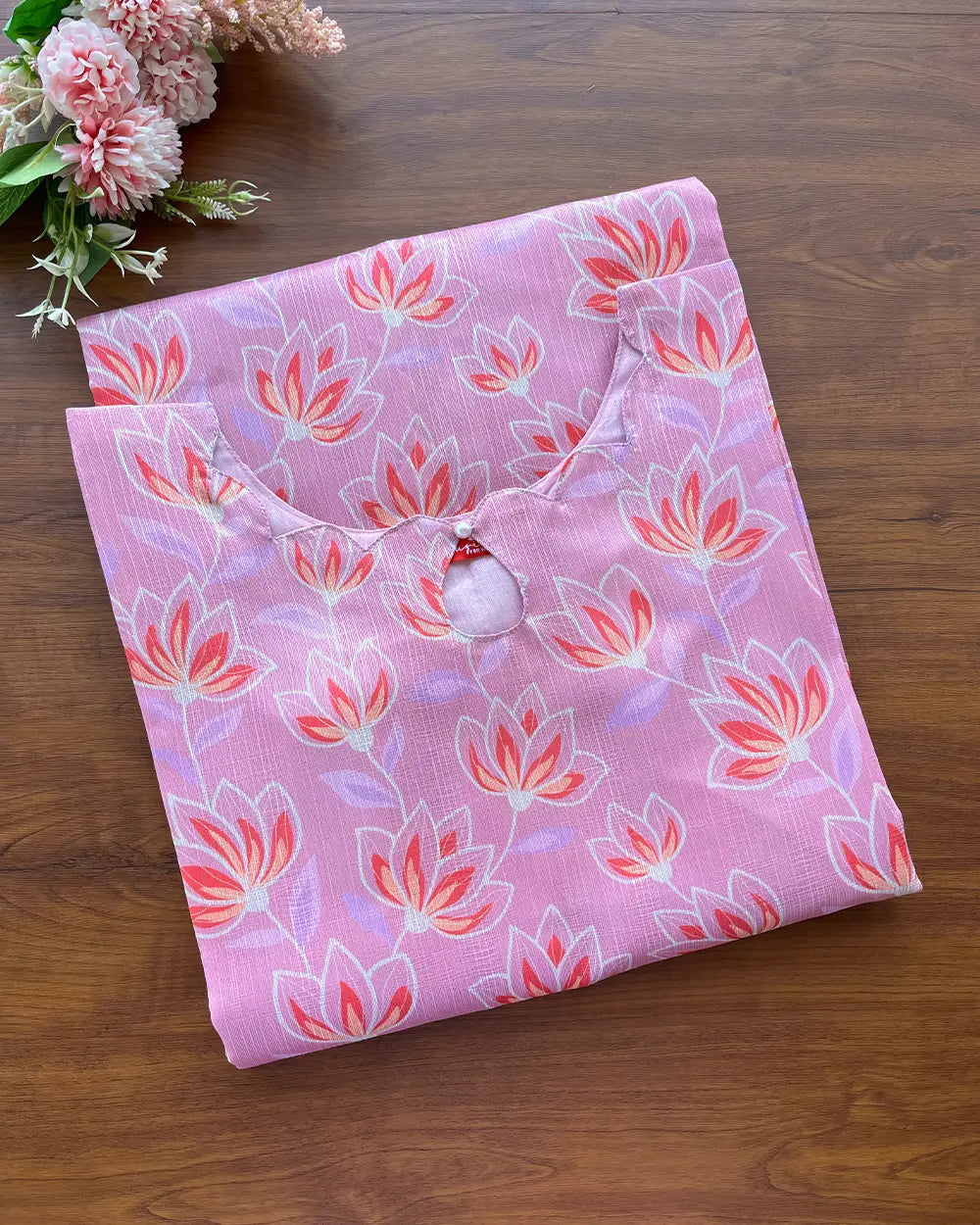 Rose mist Silk Kurta