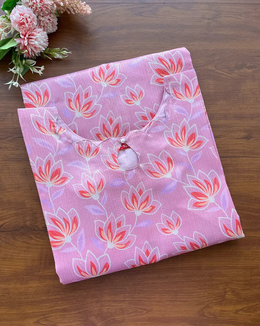 Rose mist Silk Kurta