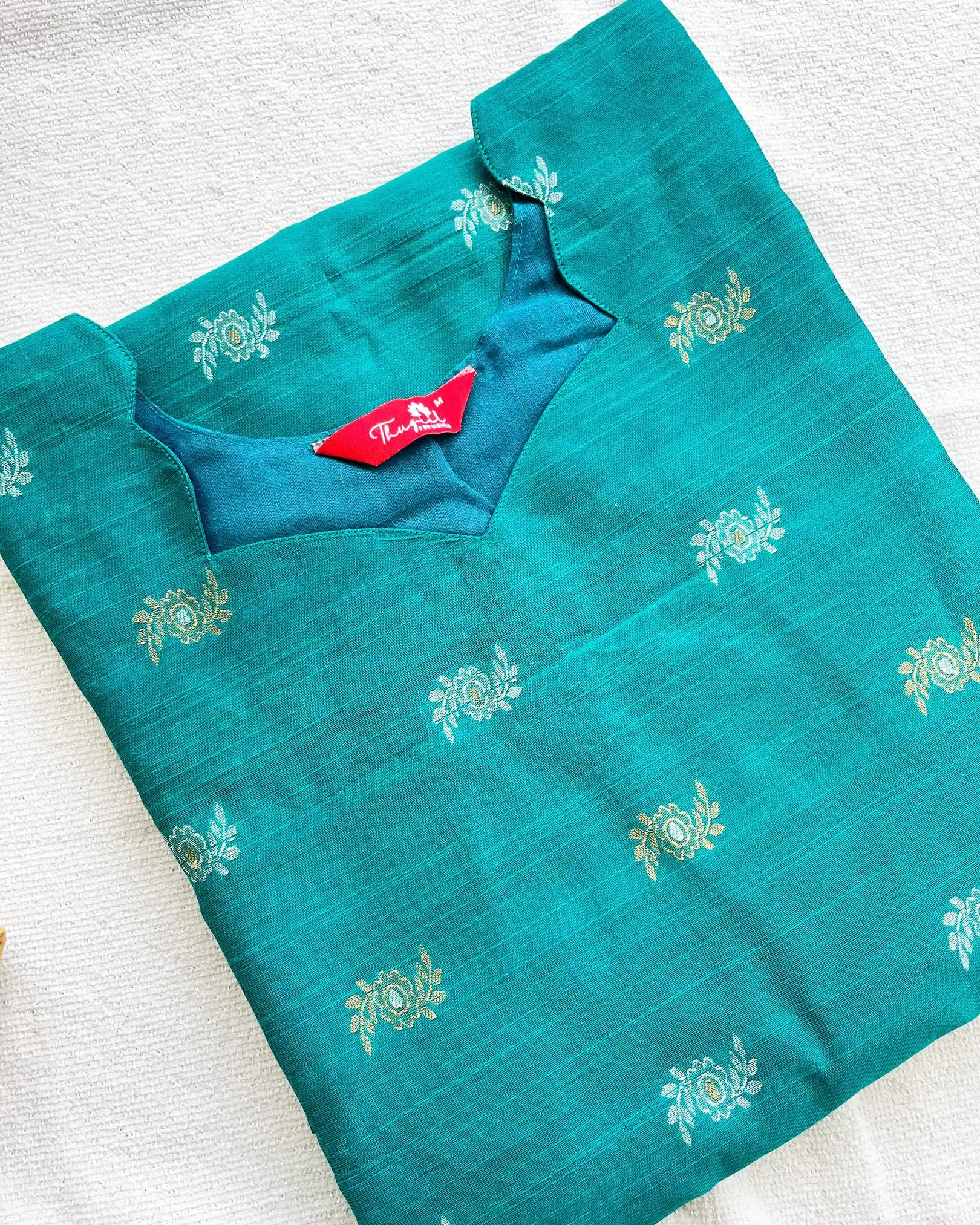 Premium raw silk kurta set