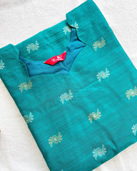 Premium raw silk kurta set