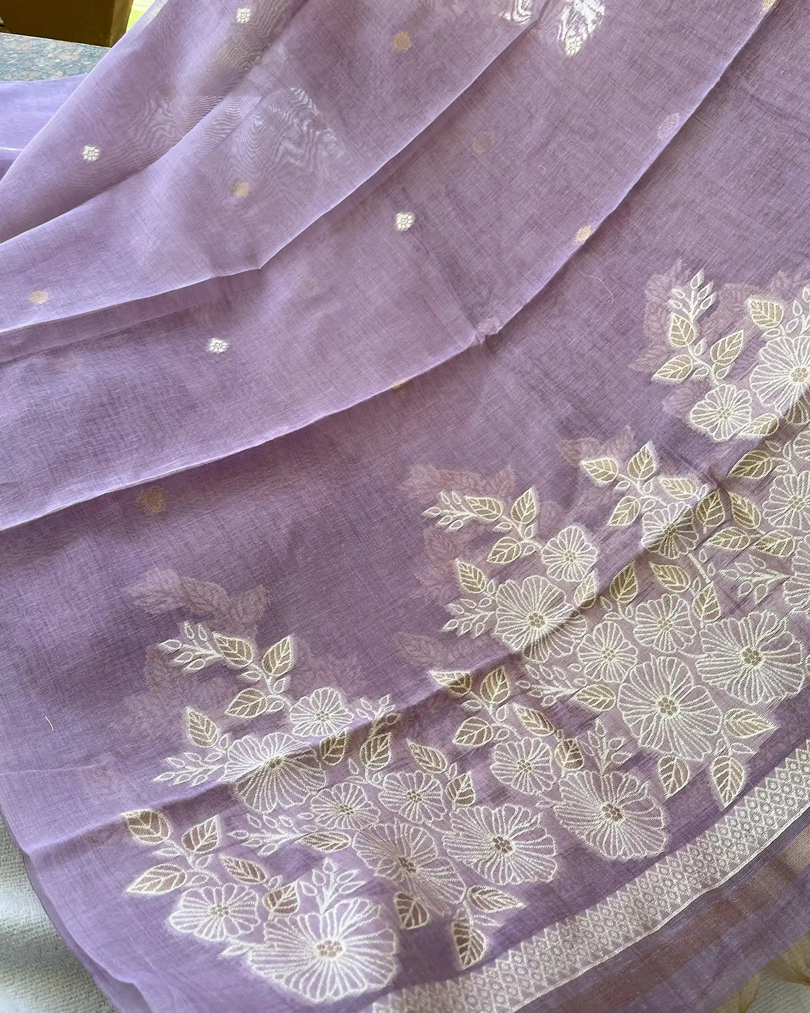 LUXE- Lavendar Jute Silk Kurta Set (Top-Dupatta)