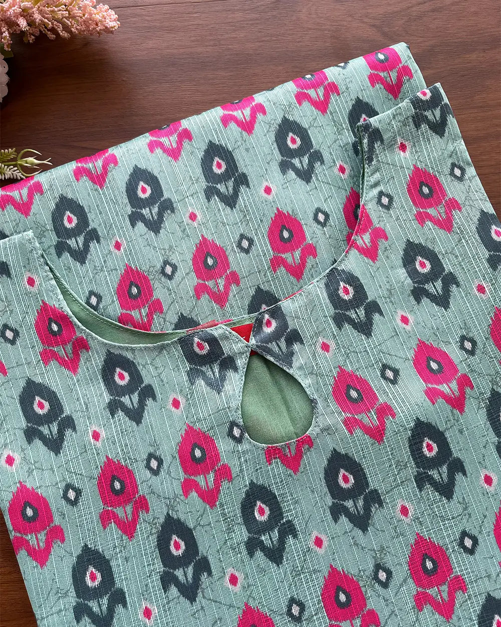 Mint green Silk Kurta