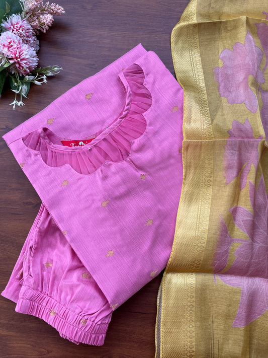 Candy Crush Silk Kurta Set
