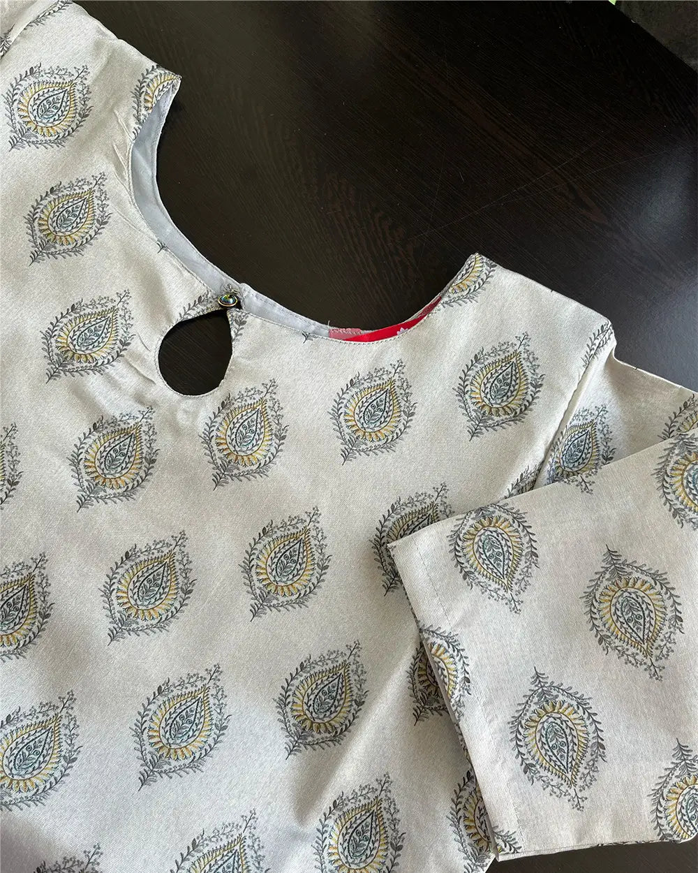 Light grey Silk Kurta