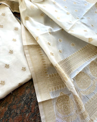 Onam - Banaras Silk Kurta Set (Top-Dupatta) PRE ORDER 10-15 days