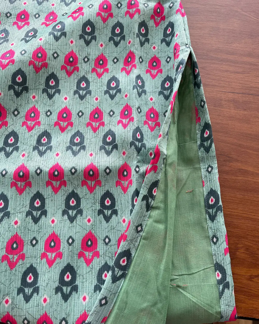 Mint green Silk Kurta
