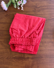 Crimson Red Butter Silk Kurta Set