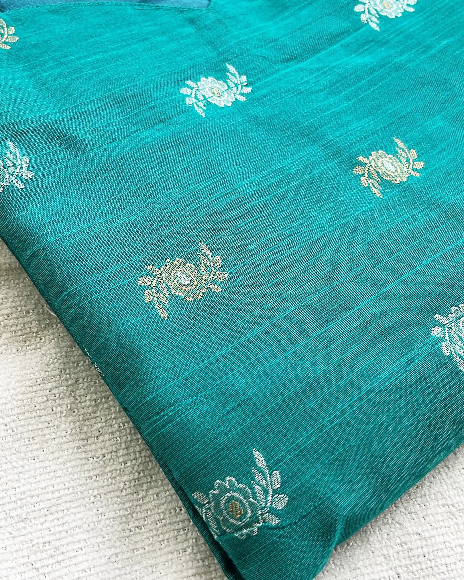 Premium raw silk kurta set