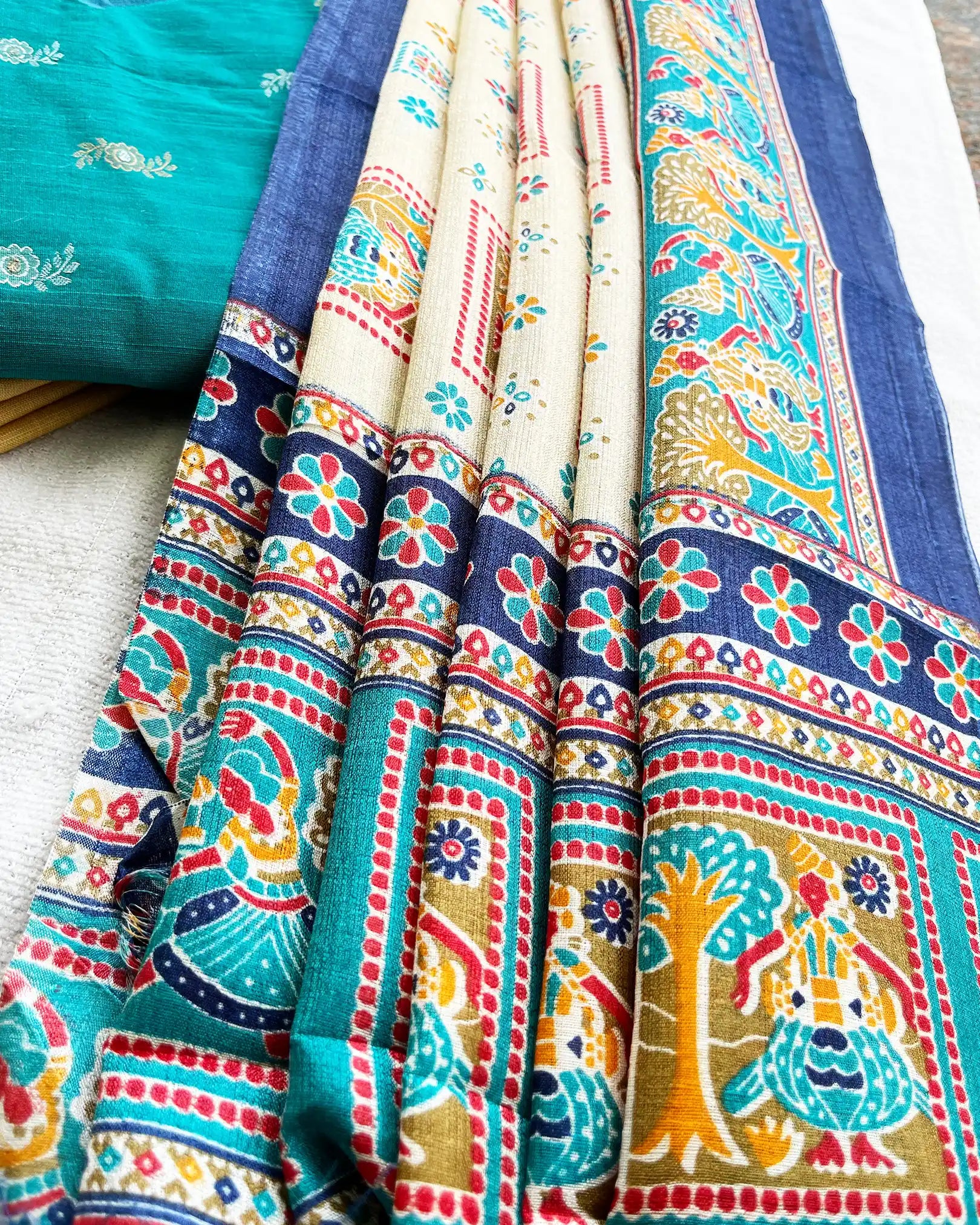 Premium raw silk kurta set
