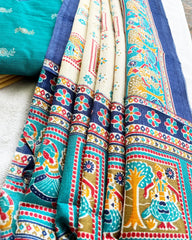 Premium raw silk kurta set