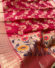 Rani Pink - 2 Banaras Cotton Kurta Set (PRE ORDER 20-25 days)