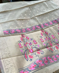 Banaras cotton kurta set (Top-Dupatta) (Pre Order 20-25 days)