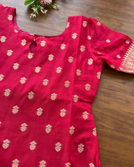 Rani Pink - 2 Banaras Cotton Kurta Set (PRE ORDER 20-25 days)