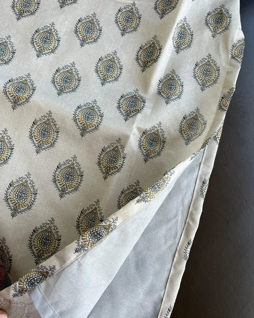 Light grey Silk Kurta