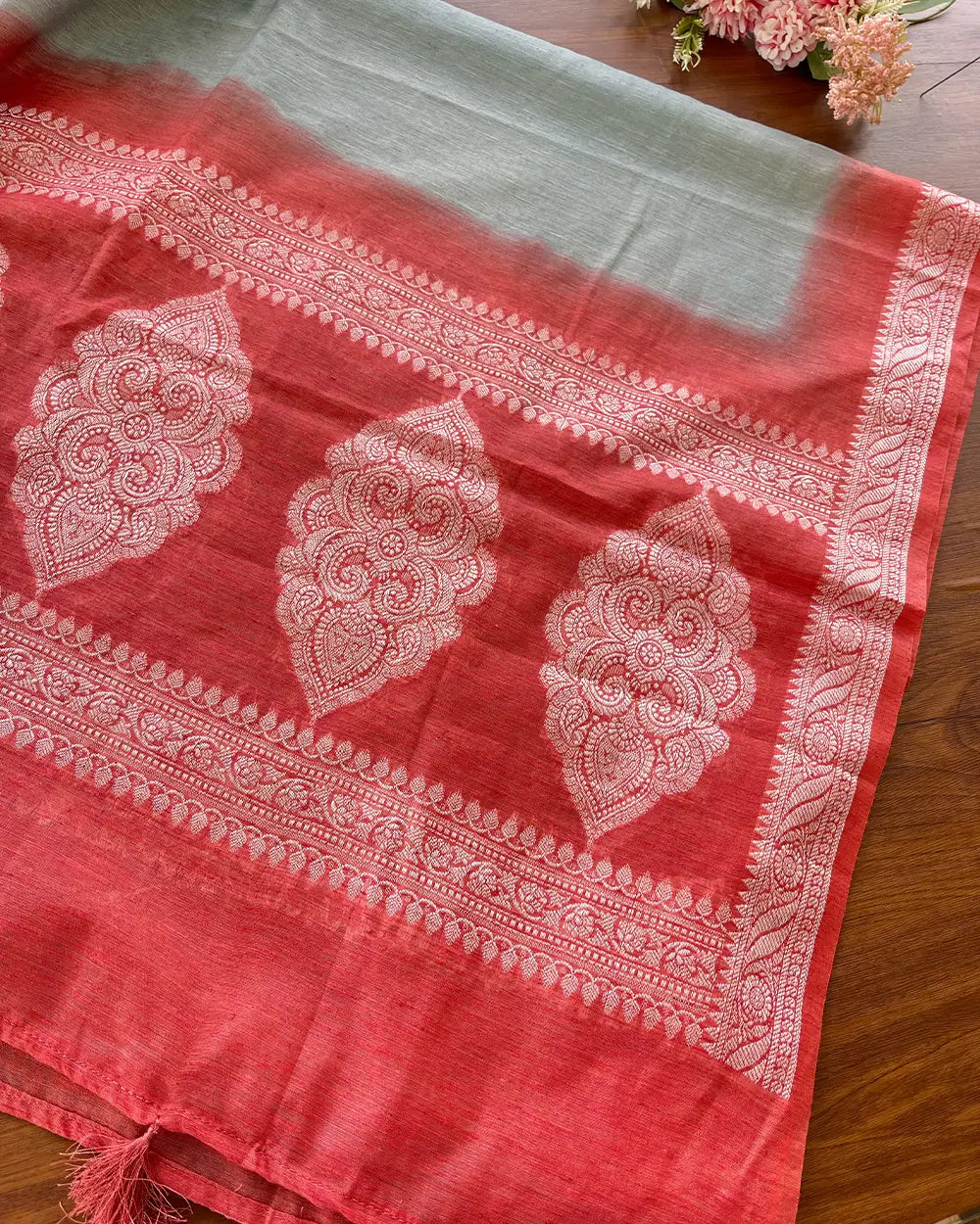 Georgia peach Linen Kurta Set (Pre order 10-15 days)