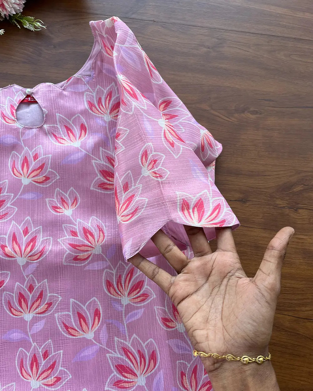 Rose mist Silk Kurta