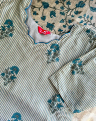 Luxe - Teal Chanderi Jecard Kurta Set