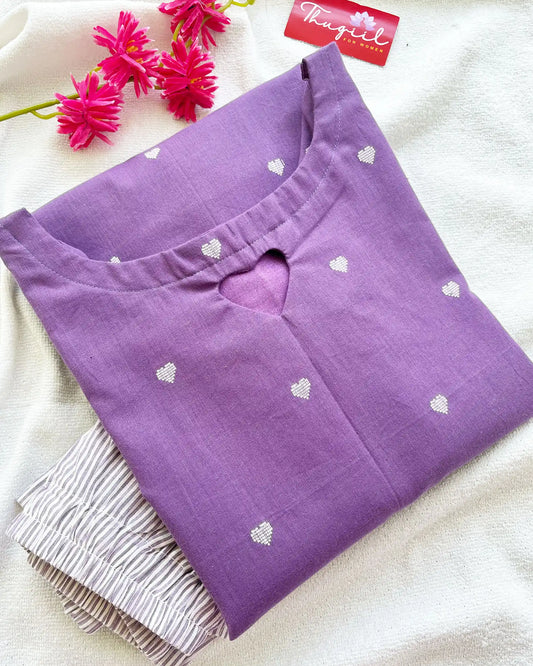 Violet heart cotton co ord